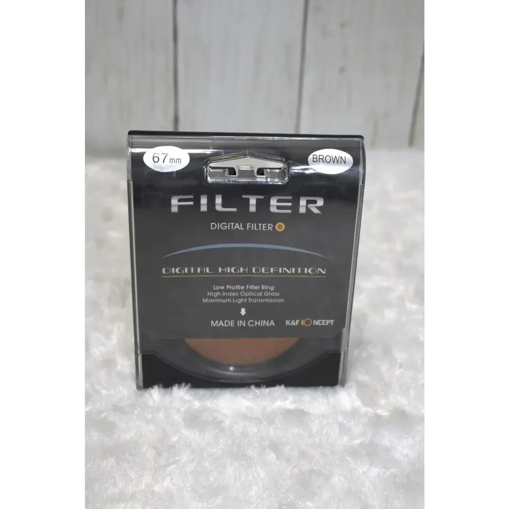 K&F Concept Circular Digital High Def Low Profile Filter Ring 67mm Brown